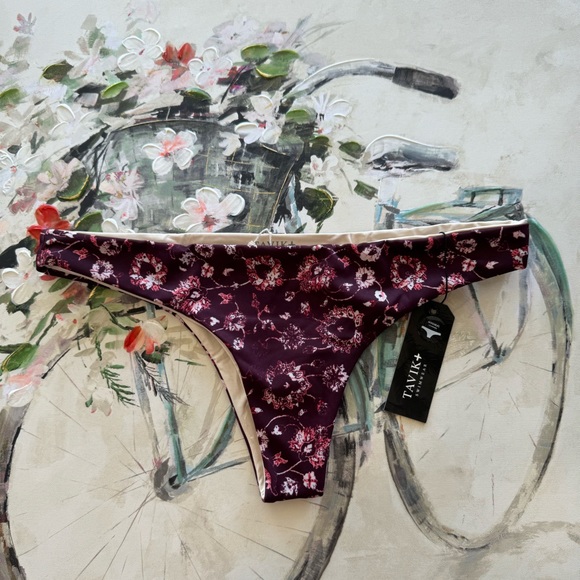 TAVIK minimal coverage Ali mini swim bottom Medina Merlot 💐 - Picture 1 of 8